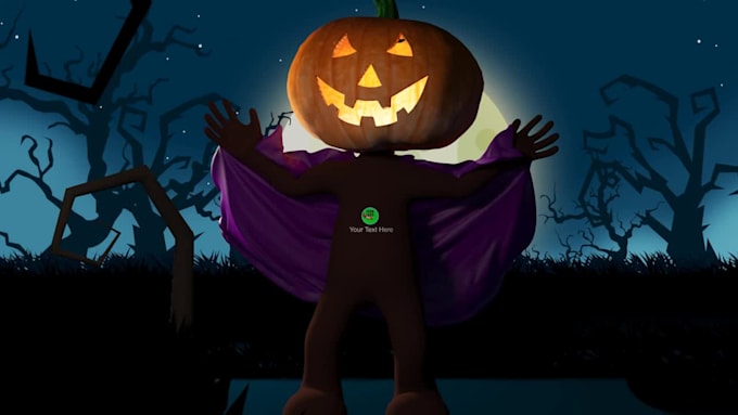 make unique halloween greetings video