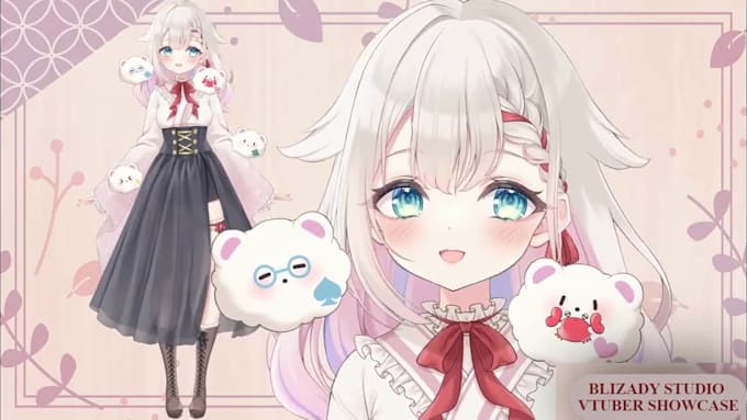 rig custom 2d vtuber design live2d vtuber model vtuber character model streaming