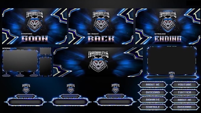 design best twitch, overlay animated for stream