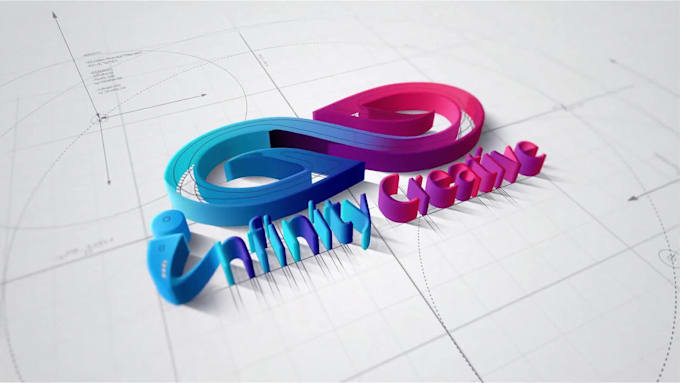 create wonderful 3d build architect logo intro
