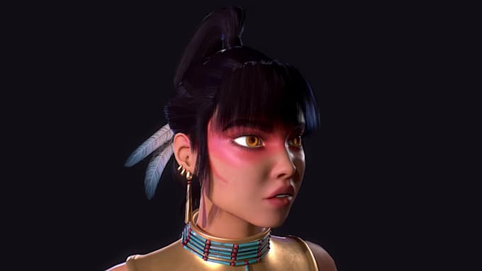 3d character model, stylized character, rigging in blender maya ...