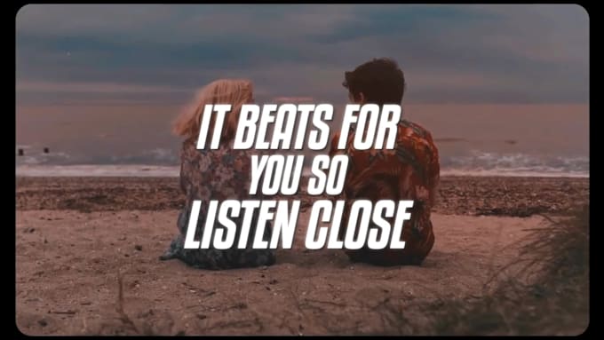 create unique animated lyric music video