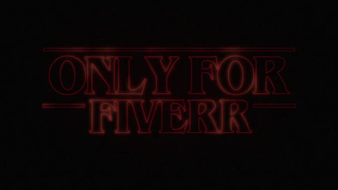 create quality strange thing titles intro