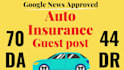 do auto insurance guest post on da70 dofollow