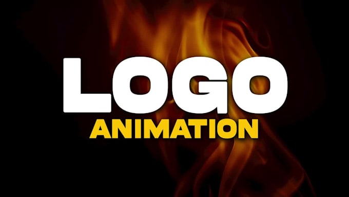 create fire logo, custom animation, fire text