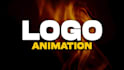 create fire logo, custom animation, fire text