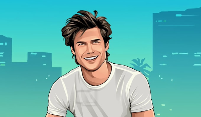 design custom gta style cartoon avatar from your photo