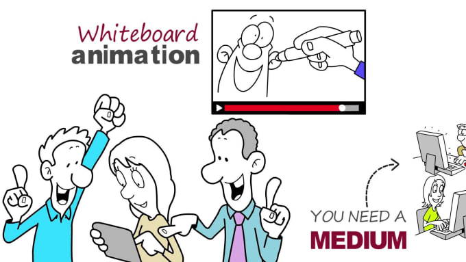 Top 10! I will create a custom whiteboard animation video