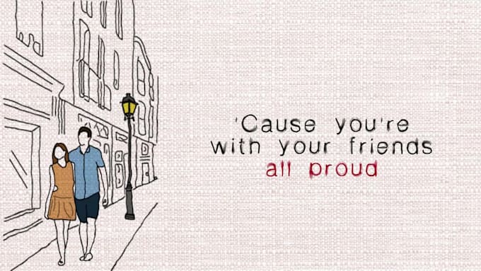 create hand drawn lyric video