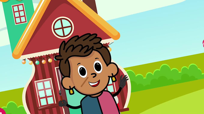 create 2d cartoon animation for kids