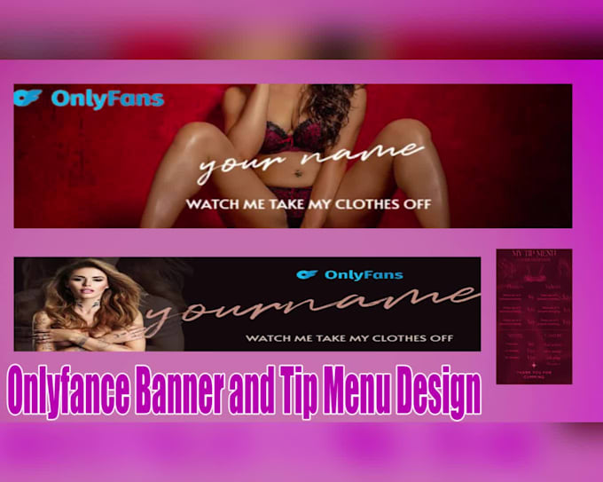 design amazing social media flyers and onlyfans banner