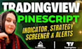 develop custom tradingview pinescript strategy indicator or screener alert