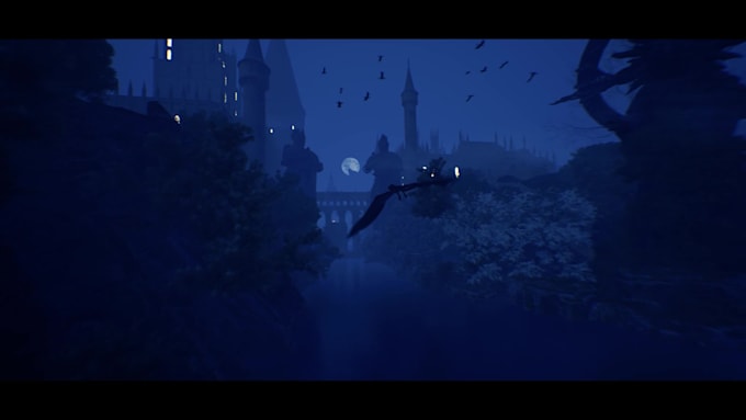 create custom 3d cinematic fantasy movie logo animation