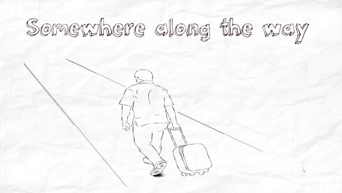 create hand drawn lyrics music video