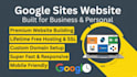 create a fast google sites website for business, personal or services