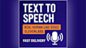create realistic text to speech audio using elevenlabs, fast delivery