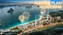 create 3d master plan rendering for resorts, industrial parks, and shophouses