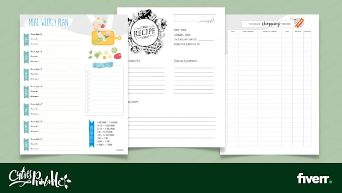 design any journal, planner, invoice in PDF file