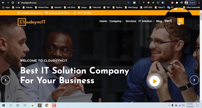 create professional business wordpress website design