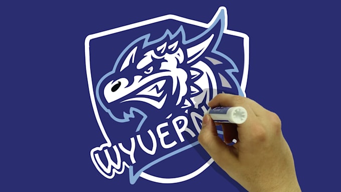 create a clean 2d logo animation and reveal