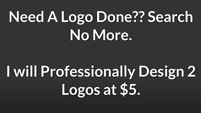 design 2 unique creative vector PROFESSIONAL Logo