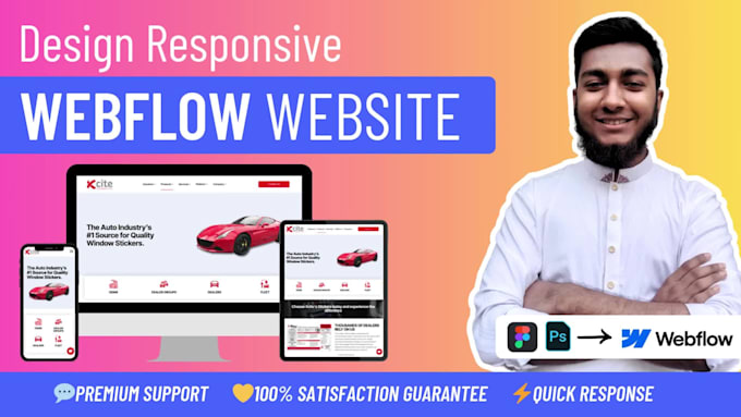 build webflow website design, figma to webflow, webflow landing page