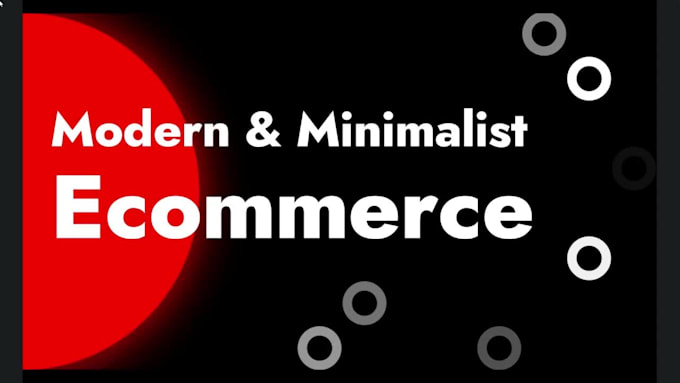 design modern minimalist ecommerce website UI UX in adobe illustrator or figma