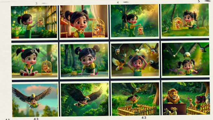 create book illustrations with consistent characters