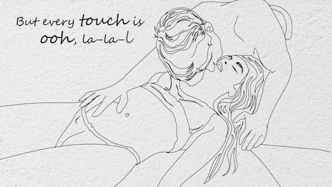 create a sexy hand drawn lyric video for your song