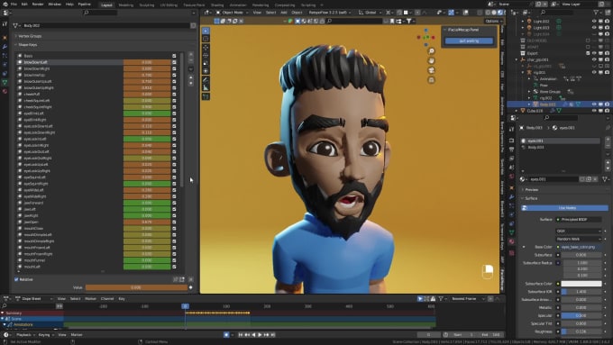 Do 52 arkit expressions for your character by Angeldart | Fiverr