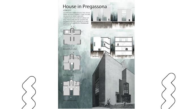 do professional poster architectural presentation board