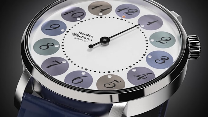 do photorealistic 3d watch animation