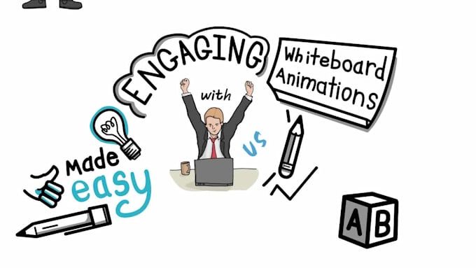 create engaging custom whiteboard explainer animation video