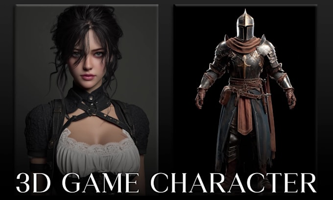 create 3d character model, sculpting for games, 3d printing, animation rendering