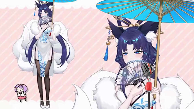 design and rigging high quality live 2d vtuber model, v tuber, vtube studio