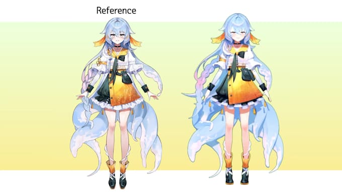 create custom 3d character, vrchat avatar, vtuber or vroid model