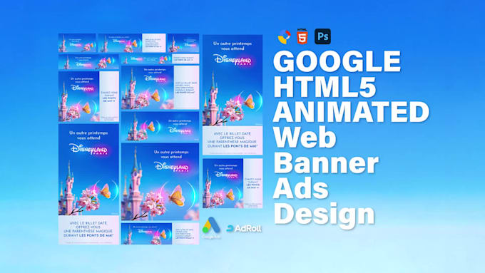 design professional animated HTML5 banner ads