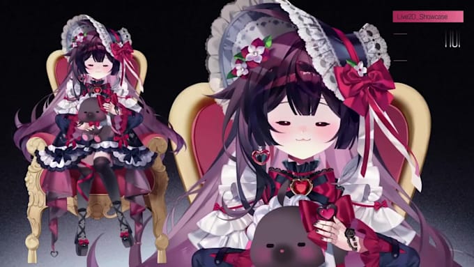 design and rig anime 2d vtuber model, live 2d vtuber model, 2d pngtuber model