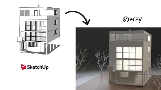 Do architectural 3d model maquetas virtuales de arquitectura by  Garcia_design | Fiverr