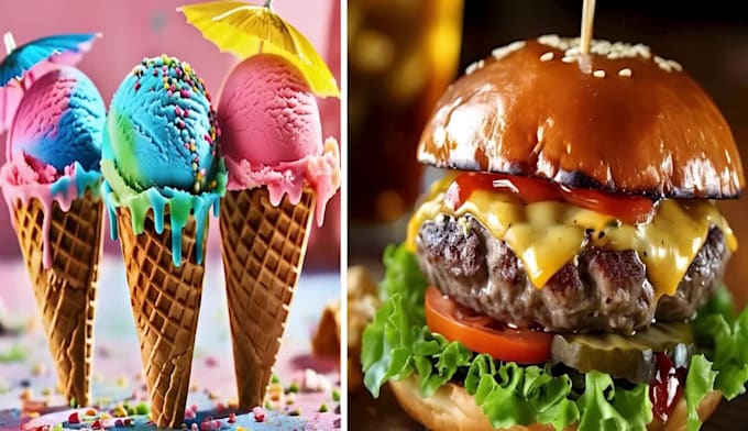 create delicious ai food images for your projects