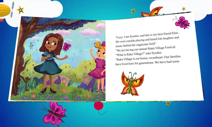make a book trailer for kids, children or coloring book
