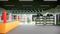 design a modern boxing gym interior with video walkthrough animation