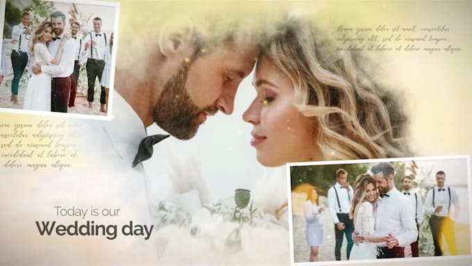 Hot Review! I will create photo slideshow video for wedding, funeral, memorial, birthday  for $30