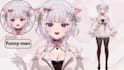 do 2d vtuber model, live2d rigging, anime art, vtube modeling for streaming