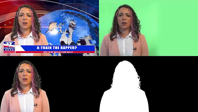 do rotoscoping green screen removal and chroma keying