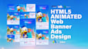 design animated HTML5 banner ads for google adroll