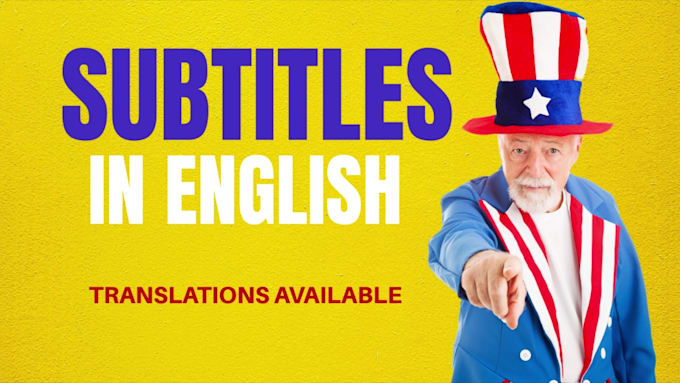 create handcrafted english subtitles