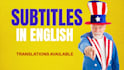 create handcrafted english subtitles