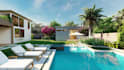 do 3d backyard landscape design with pool, patio and garden