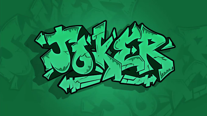 create a hand drawn graffiti logo for you
